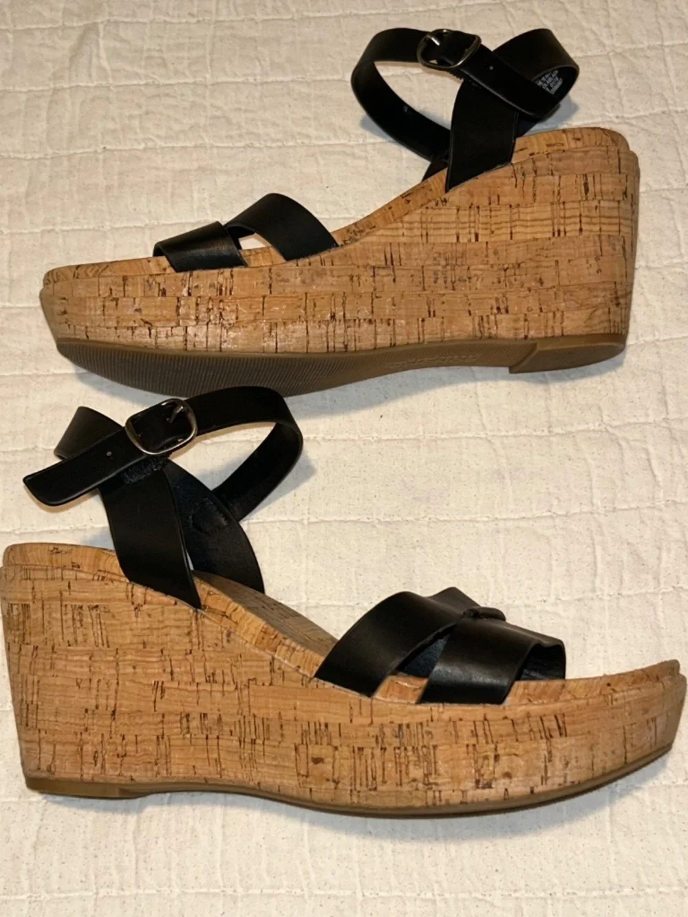 Sonoma Goods For Life Black Leather Wedges